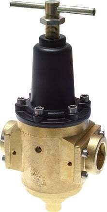 Pressure Regulator G1 1/2'' 15000 l/min 0.2-3.0bar/3-44psi Brass Gases Liquids