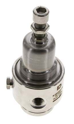 Pressure Regulator G1/4'' 700 l/min 0.1-1.5bar/1-22psi Stainless Steel Gases Liquids