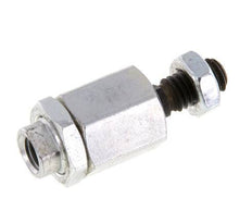 Floating Joint M6 for Cylinder Zinc plated steel