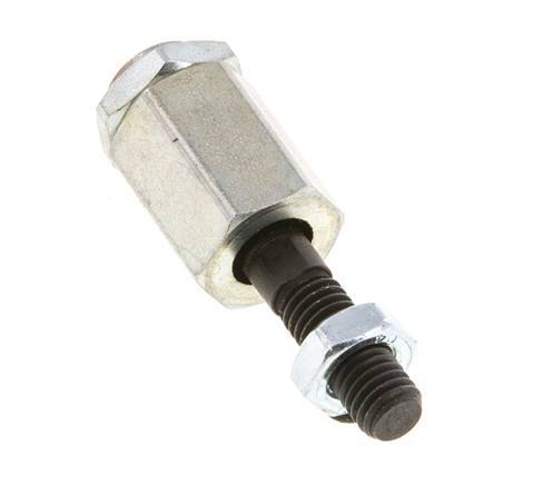 Floating Joint M8 for Cylinder Zinc plated steel
