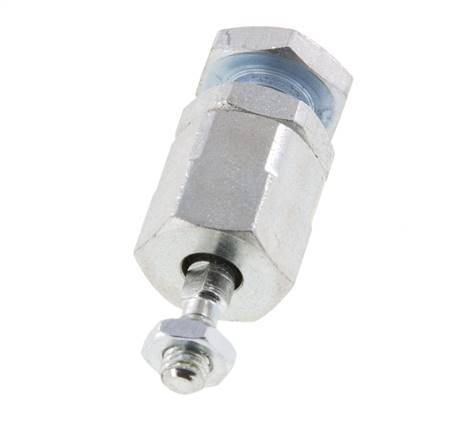 Floating Joint M4 for Cylinder Zinc plated steel