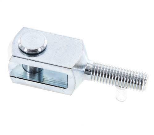 Clevis Rod-end Pin M10 Male Zinc plated steel