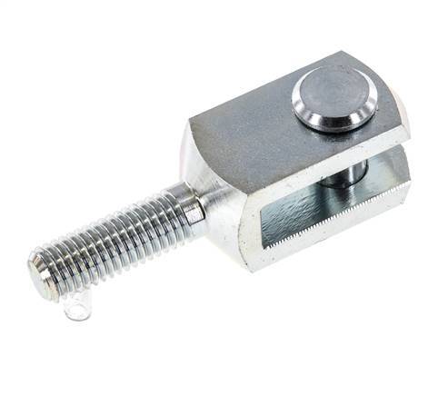 Clevis Rod-end Pin M12 Male Zinc plated steel