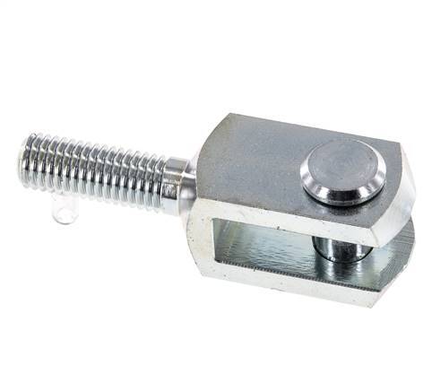 Clevis Rod-end Pin M12 Male Zinc plated steel