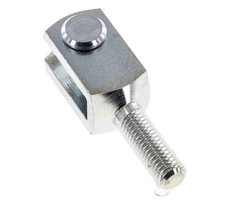 Clevis Rod-end Pin M12 Male Zinc plated steel