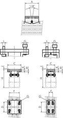 Pendular Bridge 63 mm Rodless narrow