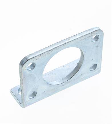 Foot Mount 50 mm Round Zinc plated steel
