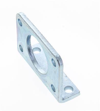 Foot Mount 50 mm Round Zinc plated steel
