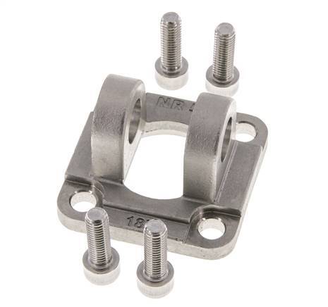 Clevis Female 50 mm ISO 15552 ISO 21287 Stainless steel 316 (1.4401)