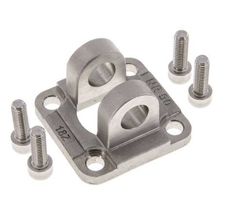 Clevis Female 50 mm ISO 15552 ISO 21287 Stainless steel 316 (1.4401)
