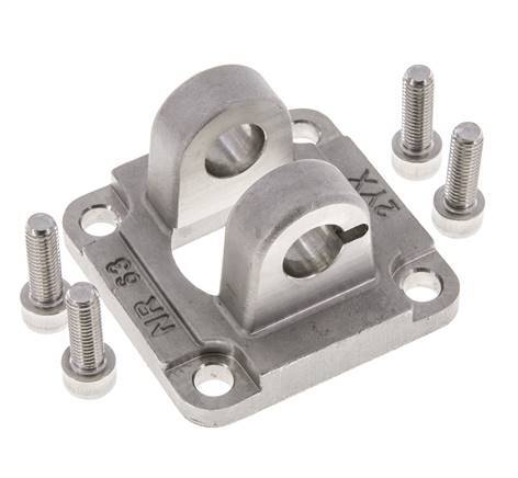 Clevis Female 63 mm ISO 15552 ISO 21287 Stainless steel 316 (1.4401)