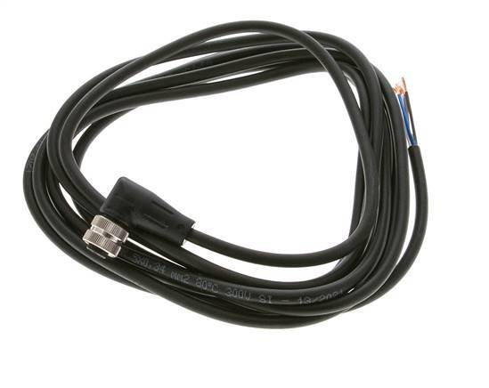 Connection Line Connector M12 3m
