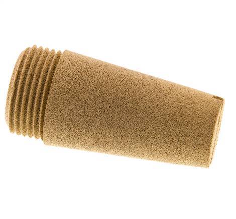 Pneumatic muffler sintered bronze G3/8'' [2 Pieces]