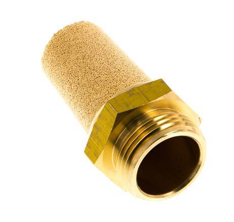G3/4'' Sintered Bronze Pneumatic Muffler Brass Connection