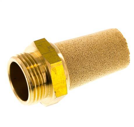 G3/4'' Sintered Bronze Pneumatic Muffler Brass Connection