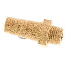 G1/8'' Sintered Bronze Pneumatic Muffler Hexagonal Fitting [5 Pieces]