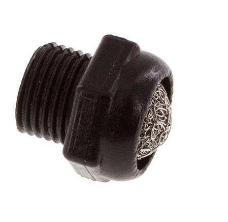 G1/8'' PA Compact Pneumatic Muffler 1.4301 Wire Mesh [5 Pieces]