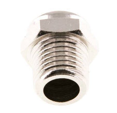 NPT 1/4'' Nickel-Plated Brass Compact Pneumatic Muffler 1.4301 Wire Mesh [5 Pieces]