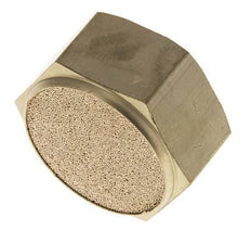 G1'' Sintered Bronze Compact Female Threaded Pneumatic Muffler