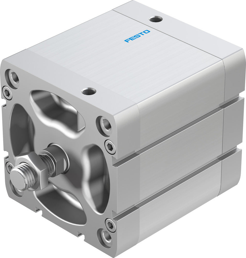 Festo Compact Cylinder 100mm Bore 60mm Stroke ISO 21287 Double Acting - 536381