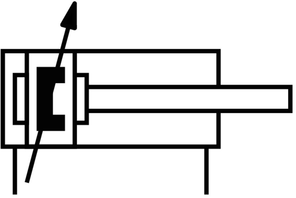 Festo Flat Cylinder 16mm Bore 200mm Stroke Double Acting - 151152