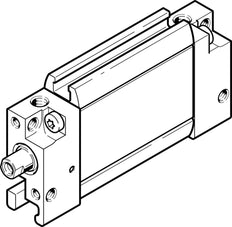 Festo Flat Cylinder 12mm Bore 25mm Stroke Double Acting - 164004