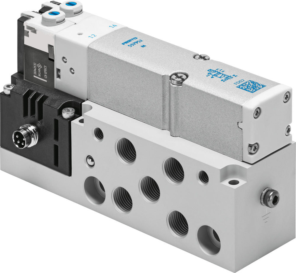 Festo 2x3/2 NO/NC Monostable Air Solenoid Valve G1/8 550l/min - 537979
