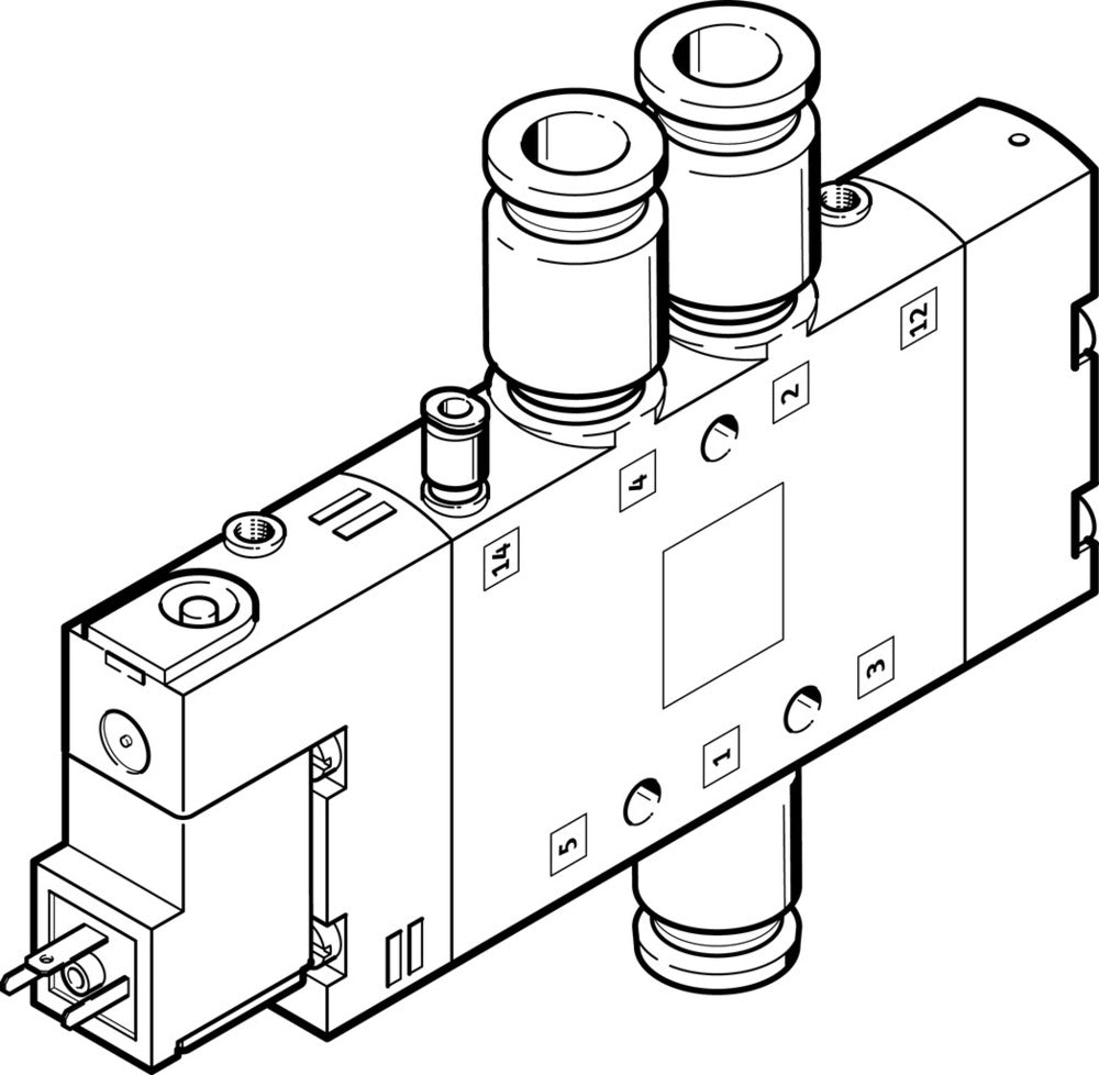Festo 5/2 Monostable Air Solenoid Valve QS-8 850l/min - 163794