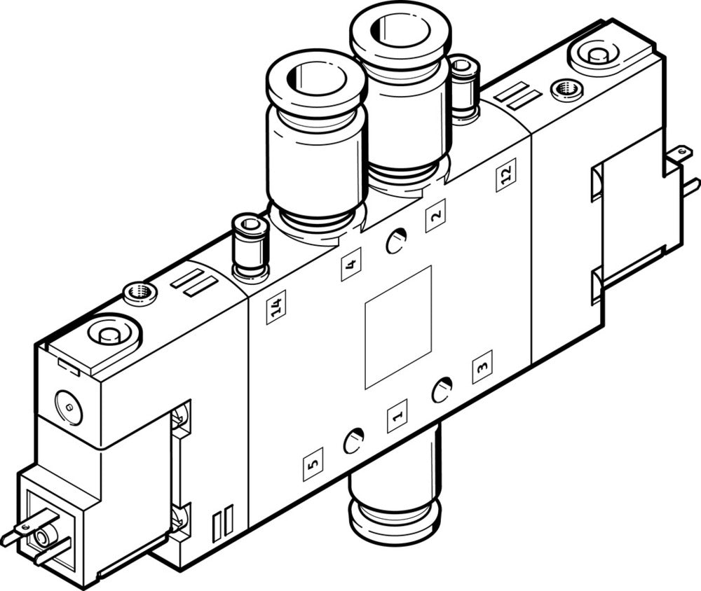 Festo 5/2 Bistable Air Solenoid Valve QS-10 1000l/min - 163163