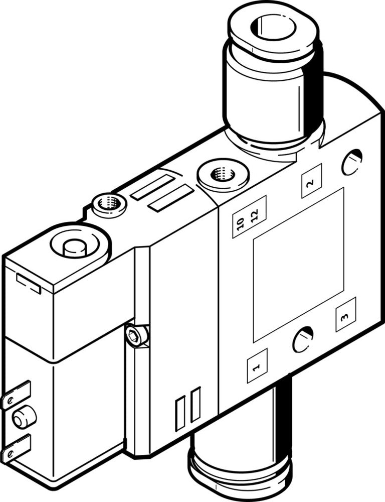 Festo 3/2 NC Monostable Air Solenoid Valve QS-4 190l/min - 196846