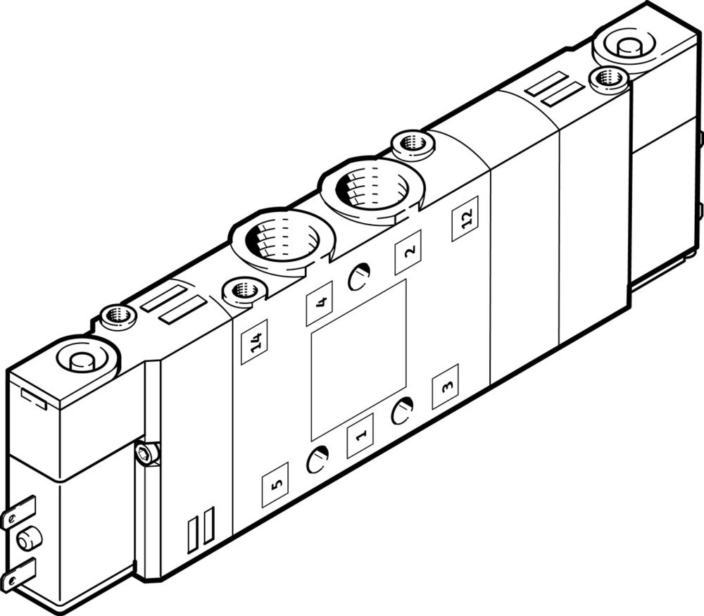 Festo 5/3 Exhausted Air Solenoid Valve M7 250l/min - 533144