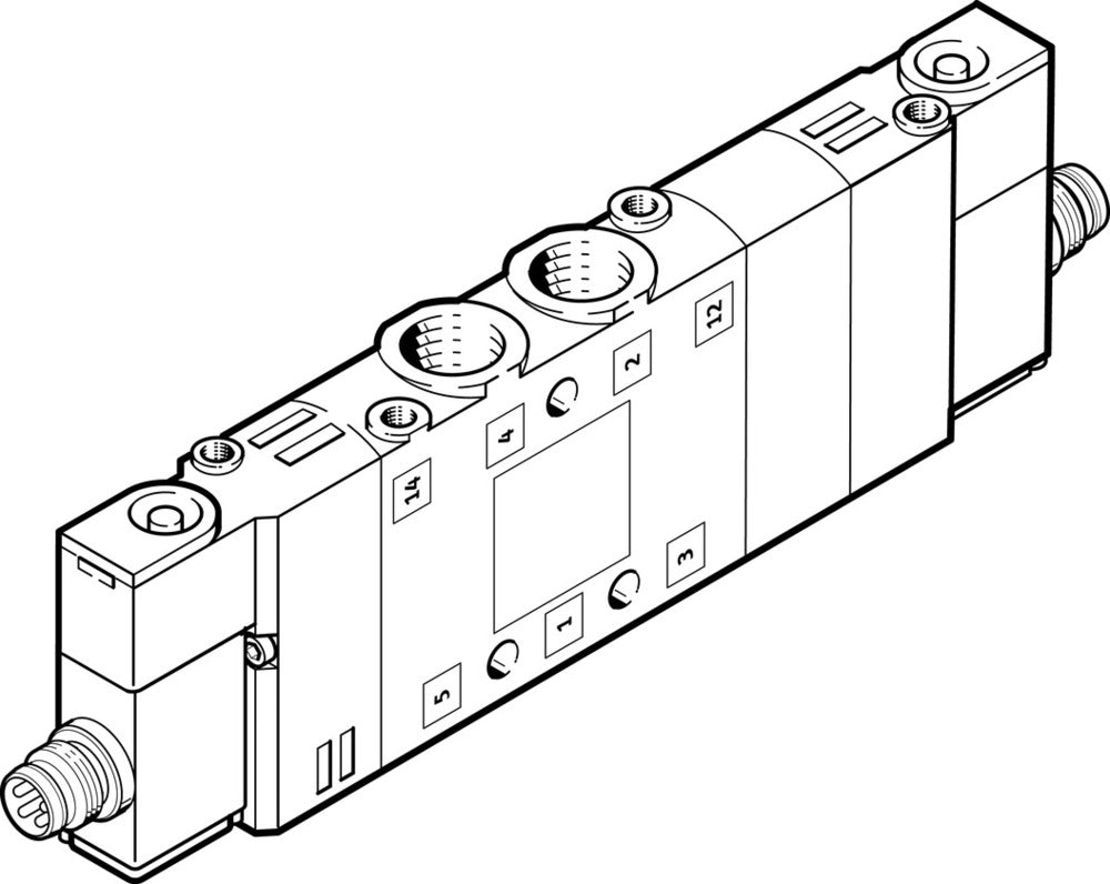 Festo 5/3 Exhausted Air Solenoid Valve M7 250l/min - 550230
