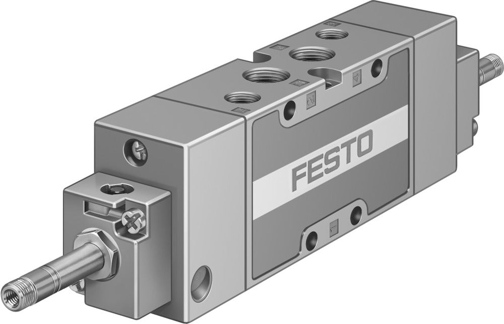 Festo 5/3 Exhausted Air Solenoid Valve G1/4 1600l/min - 19786