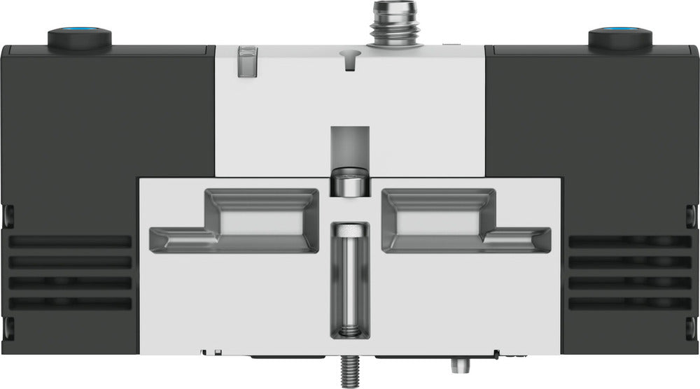Festo 5/3 Exhausted Air Solenoid Valve Size 18mm ISO 15407-1 Size 02 VDMA 24563 450l/min - 534779
