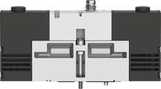 Festo 5/3 Exhausted Air Solenoid Valve Size 18mm ISO 15407-1 Size 02 VDMA 24563 450l/min - 534789