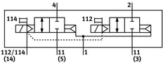Festo 2x2/2 NC Monostable Air Solenoid Valve Size 18mm ISO 15407-2 500l/min - 8033476