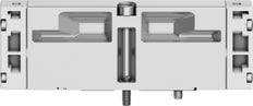 Festo 5/3 Exhausted Pneumatic Valve Size 18mm ISO 15407-1 450l/min - 546729