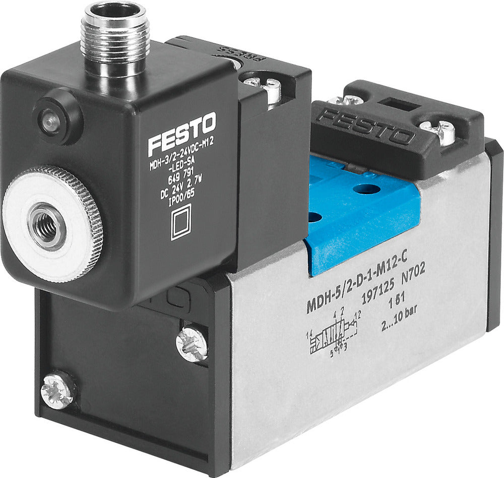 Festo 5/2 Monostable Air Solenoid Valve Size 3 ISO 5599-1 4500l/min - 533012