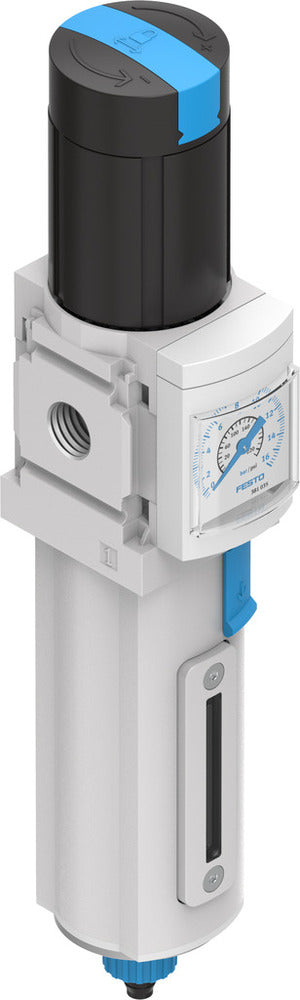 Festo Compressed Air Filter Regulator G1/4'' 0.5-12bar 1500l/min 40µm - 535724