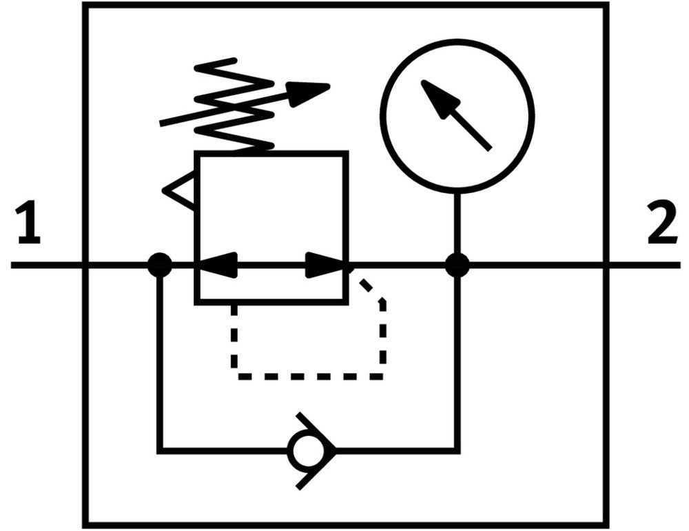 Festo Compressed Air Pressure Regulator G3/8'' 0.5-7bar 3300l/min Midi - 194639
