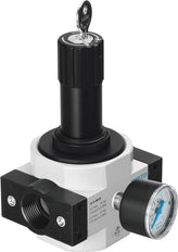 Festo Compressed Air Pressure Regulator G3/8'' 0.5-12bar 3200l/min Midi - 194634