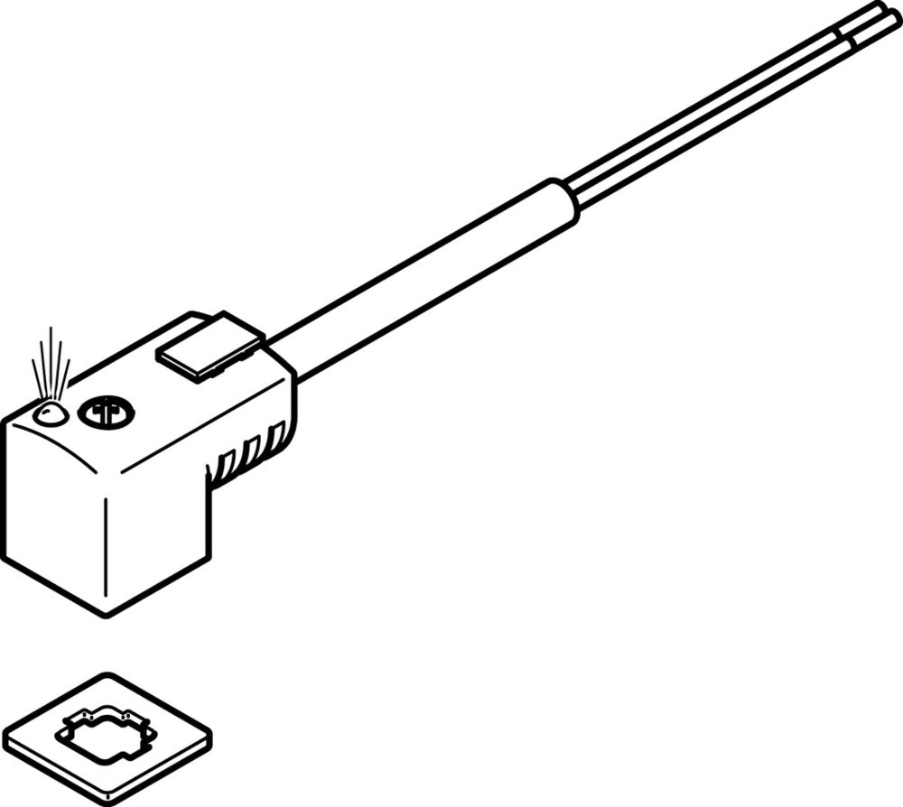 Festo Plug Socket With Cable 2.5m - 547268