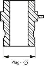 Camlock DN 90 (4'') Aluminium Coupling Connector for Socket MIL-C-27487