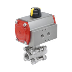 Rp 2'' 2-Way Pneumatic Stainless Steel Ball Valve Double-acting