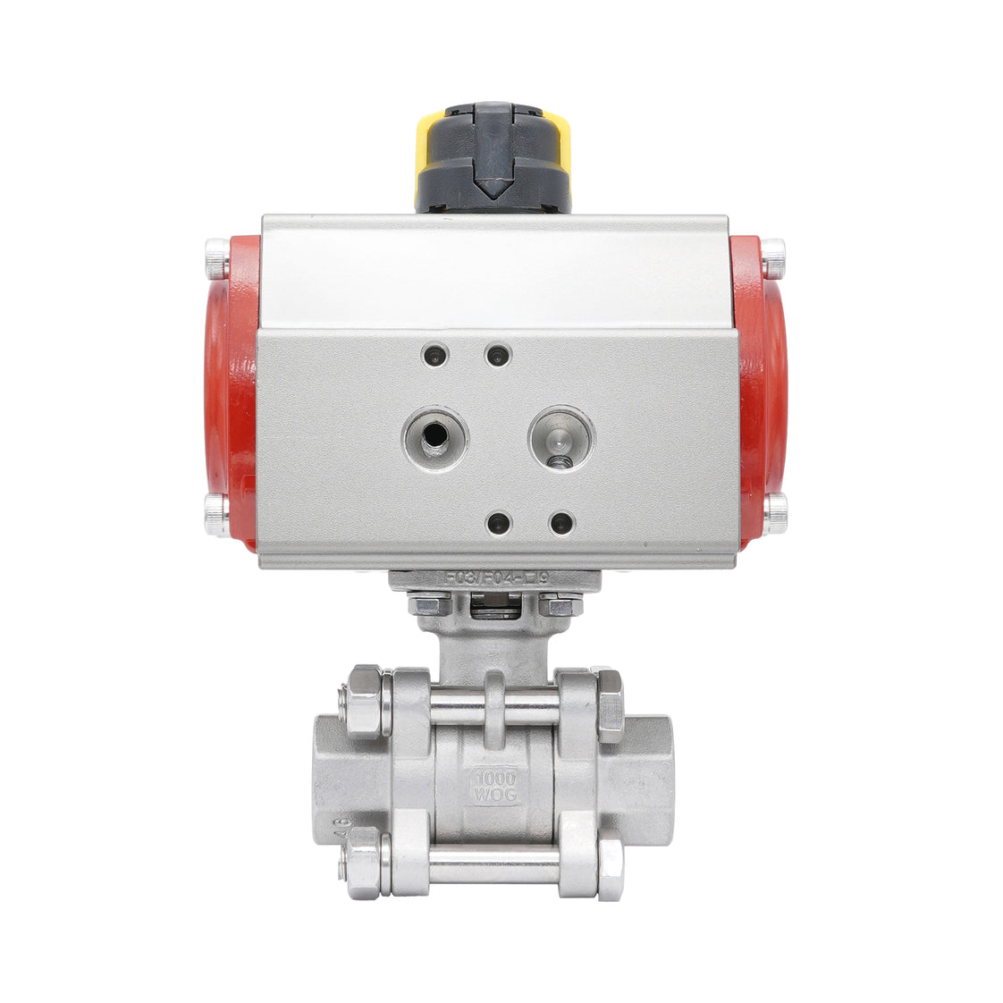 Rp 1-1/2'' 2-Way Pneumatic Stainless Steel Ball Valve Double-acting