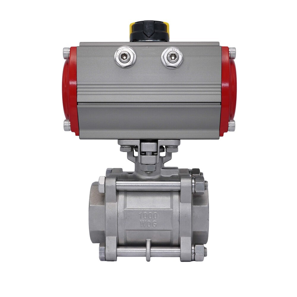 Pneumatic Ball Valve G1 1/2'' Stainless Steel Double Acting
