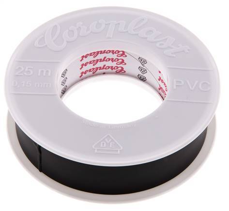 Electrical Insulation Tape VDE-tested 25mm/25m Black