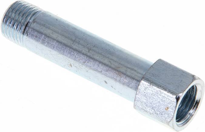 Steel Male/Female M10x1 Grease Nipple Extension 46mm