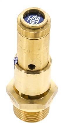 G 3/4'' Brass Pre-Set Safety Valve 0.6 bar (8.7 psi) DN 10