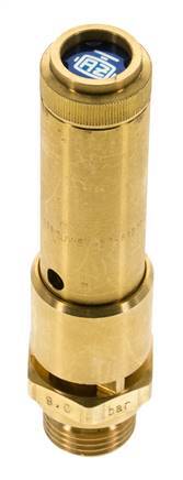 G 1/2'' Brass Pre-Set Safety Valve 14.2 bar (205.96 psi) DN 10